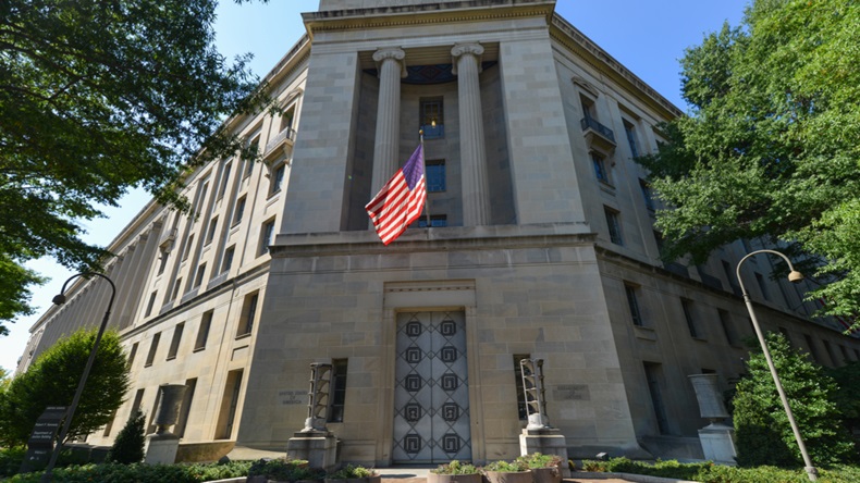 US Department of Justice building, Washington