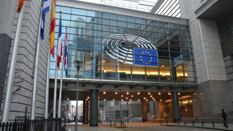 Nederlands: Het pand van het Europees Parlement in Brussel.