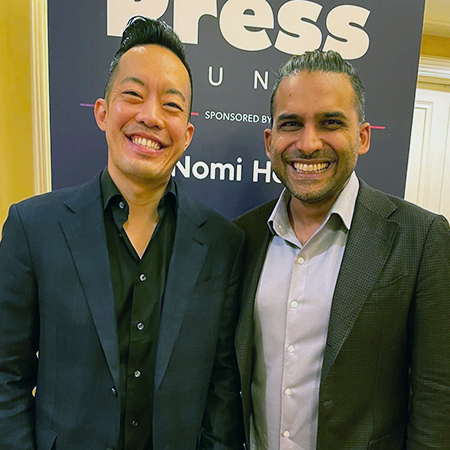 Web Sun (left), co-founder president of Komodo Health and Arif Nathoo (right), co-founder CEO Komodo Health