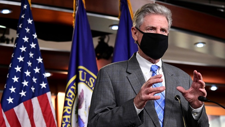 U.S. House Energy and Commerce Committee chairman Frank Pallone, D-NJ, speaks during a news conference at the U.S. Capitol on 6 November 2020
