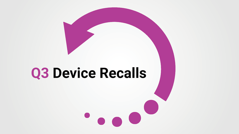 Q3 Device Recalls