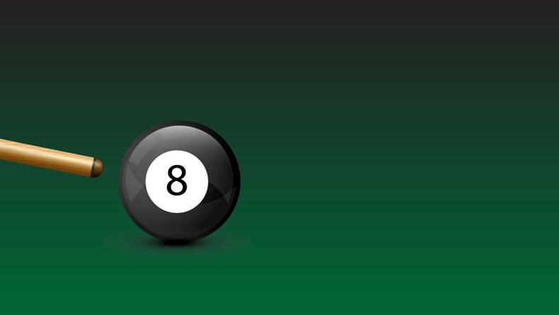 8 Ball from pool or billiards