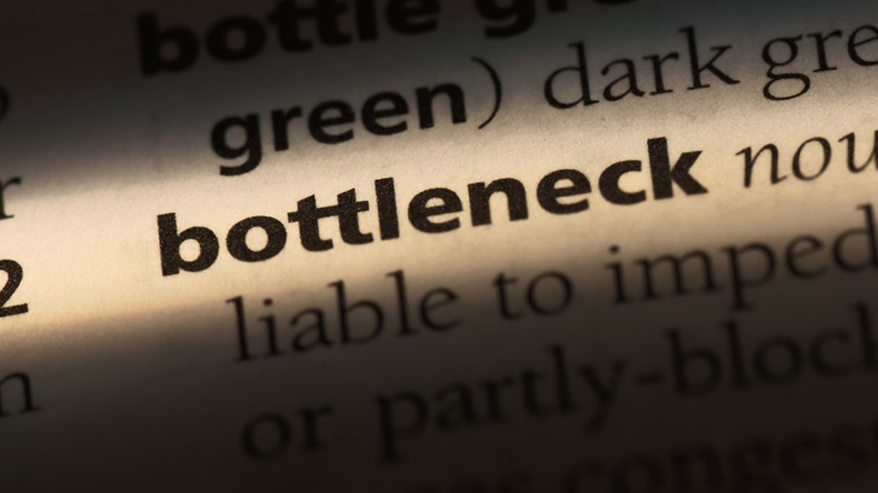 bottleneck word in a dictionary. bottleneck concept.