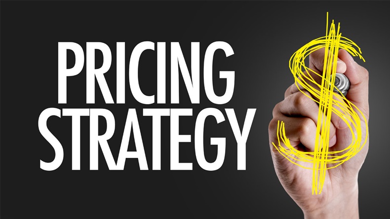 Hand writing the text: Pricing Strategy - Image 
