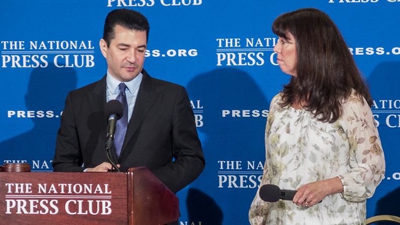 FDA Commissioner Scott Gottlieb discussed reimbursement challenges for medical products at the National Press Club in Washington, DC, with its President Alison Fitzgerald Kodjak.