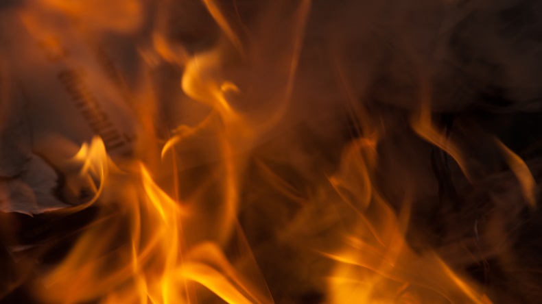 Abstract fire, flame background. - Image 