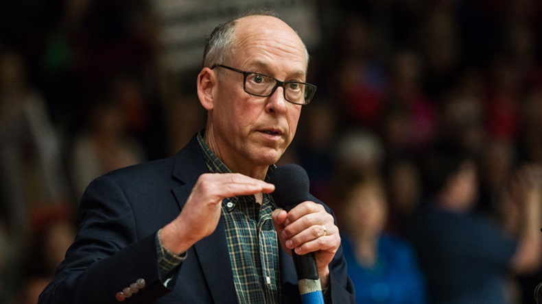 Rep. Greg Walden at a town meeting in Bend, Oregon for 