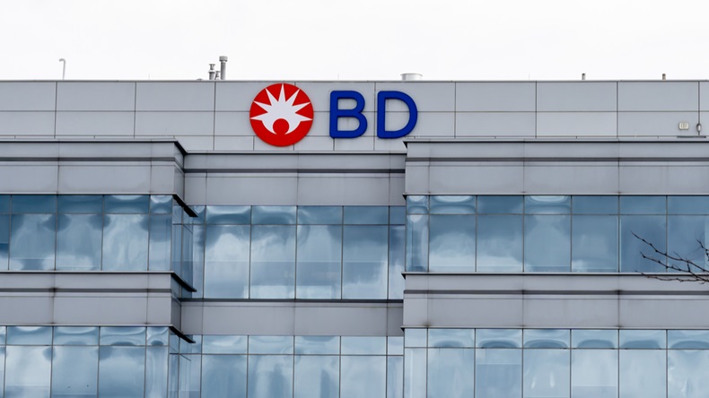 sign of BD on the Canada head office building in Mississauga, Ontario