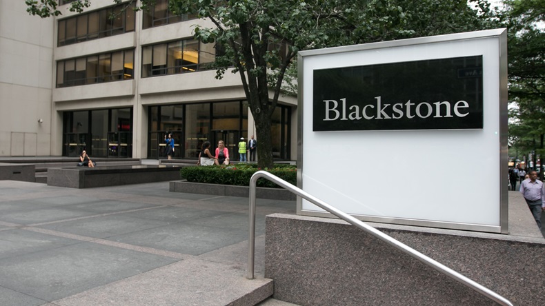 New York, June 27, 2016: Manhattan office location of Blackstone hedge fund.