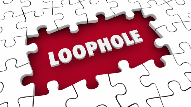 Loophole Puzzle Gap Hole Breaking Rules 3d Illustration