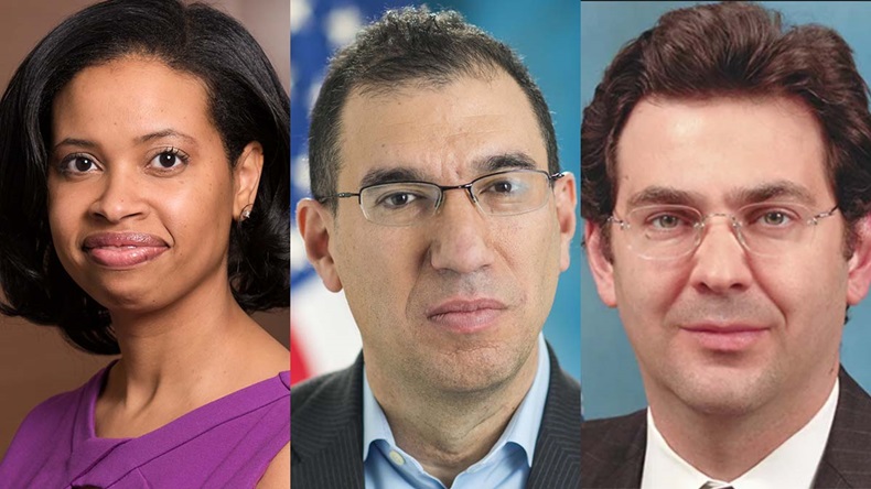 From left, Chiquita Brooks-LaSure, Andy Slavitt and Jon Blum are being considered as CMS administrator, Medtech Insight has learned.