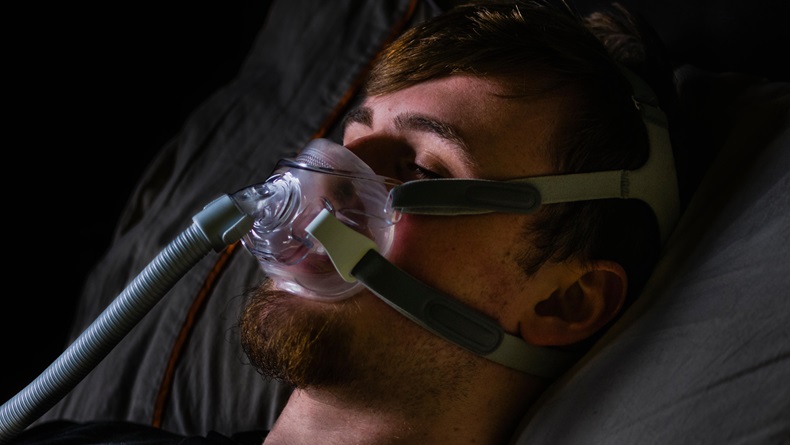 The System One CPAP machine, seen here with an Amara View mask, was one of the recalled devices.