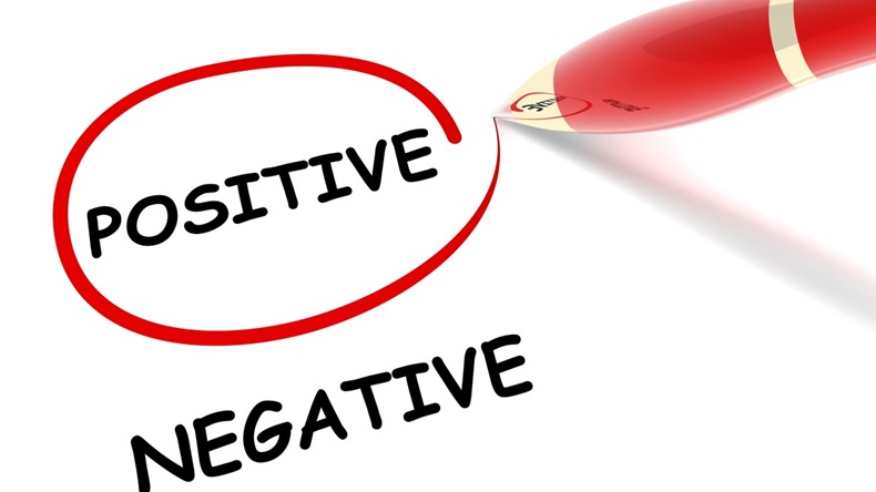 POSITIVE AND NEGATIVE TEST RESULTS.