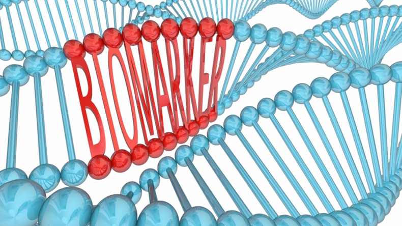 Biomarker DNA Strand Medical Research 3d Illustration