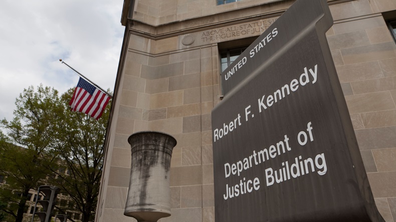 US Department of Justice building, Washington DC (B Christopher/Alamy Stock Photo)